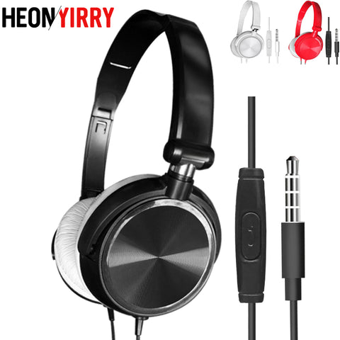 Stereo Bass Headphones For Sony With Microphone Noise Cancelling Headsets Bass Sound HiFi Music Earphone For iPhone Xiaomi PC