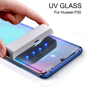 Lamorniea For Huawei P30 Pro Screen Protector UV Glass For Huawei Mate 20 Pro Glass Film P20 Pro P20 Lite Mate 20 30 Protector