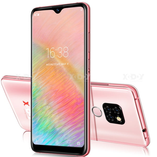 Xgody Smartphone Quad Core Android 9.0 3500mAh Cellphone 2GB+16GB 6.26 inch 19:9 Screen Dual Camera 4G Mobile Phone Mate 20