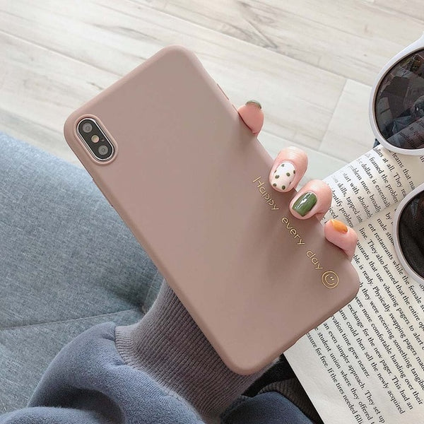 Eqvvol New Gold Love Heart Case For iPhone 8 7 Plus 6 6S Soft TPU Letter Case For iPhone X XS Max XR Shockproof Back Cover Coque